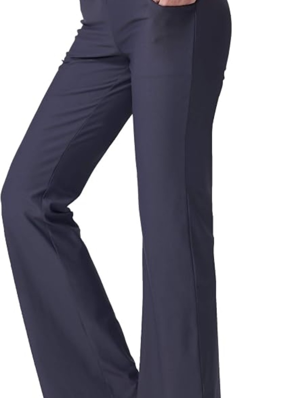 Women's Bootcut Yoga Pants with Pockets High Waist Workout grey size large